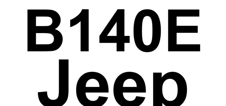 DTC B140E Jeep - Definição em inglês: Rear Right Audio Speaker Output Circuit High Definição em Português: Circuito de Saída do Alto-falante Traseiro Direito - Alta tensão