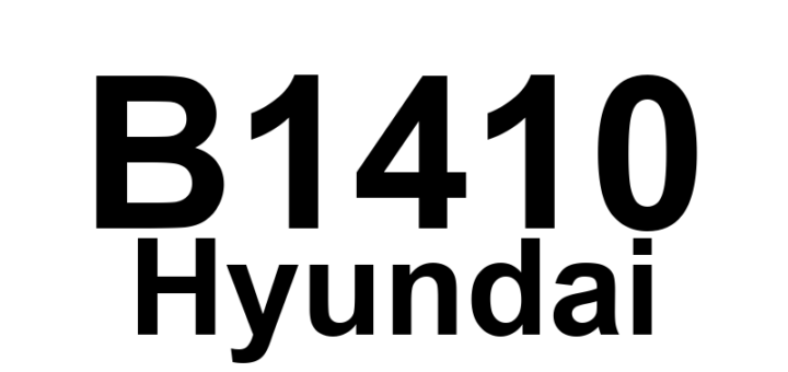 DTC B1410 Hyundai - Definição em inglês: Satellite right side communication error Definição em Português: Erro de comunicação do lado direito do satélite.