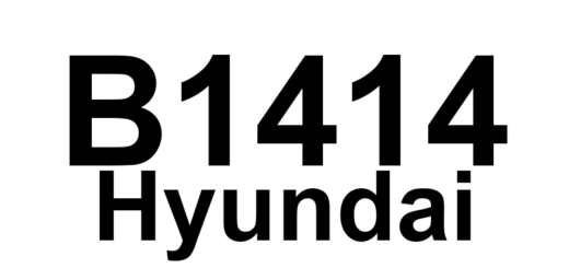 DTC B1414 Hyundai - Definição em inglês: Driver Front Side Impact Sensor (FSIS) Wrong ID Definição em Português: Sensor de Impacto Lateral Dianteiro do Motorista (FSIS) - Identificação Incorreta
