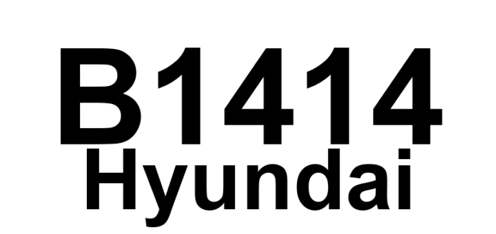 DTC B1414 Hyundai - Definição em inglês: Driver Front Side Impact Sensor (FSIS) Wrong ID Definição em Português: Sensor de Impacto Lateral Dianteiro do Motorista (FSIS) - Identificação Incorreta