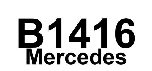 DTC B1416 Mercedes - Definição em inglês: Coolant circulation pump (M13) Definição em Português: Bomba de circulação do líquido de arrefecimento (M13)