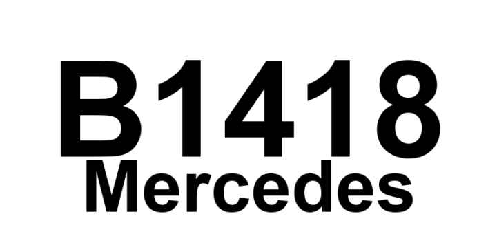 DTC B1418 Mercedes - Definição em inglês: Duovalve (Y21y2), right Definição em Português: Válvula dupla (Y21y2) - Direita