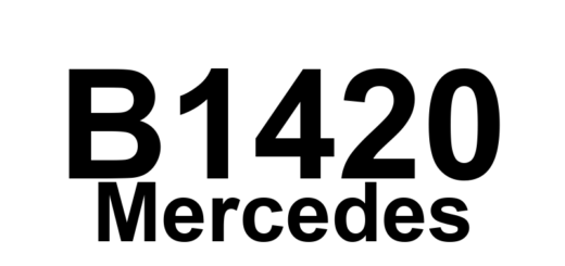 DTC B1420 Mercedes - Definição em inglês: Idle speed increase Definição em Português: Velocidade de marcha lenta - Aumento