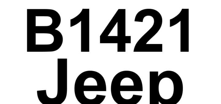 DTC B1421 Jeep - Definição em inglês: Audio CD Read Error/Inoperable Disc Definição em Português: Erro de Leitura de CD de Áudio/Disco Inoperante