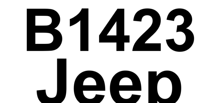 DTC B1423 Jeep - Definição em inglês: VES DVD Read Error / Inoperable Disc Definição em Português: Erro de Leitura de DVD do VES / Disco Inoperante