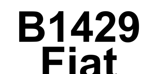 DTC B1429 Fiat - Definição em inglês: Pedestrian Impact Event Storage Full And Locked-No Sub Type Information Definição em Português: Armazenamento de Evento de Impacto com Pedestre Cheio e Bloqueado - Sem Informação de Subtipo