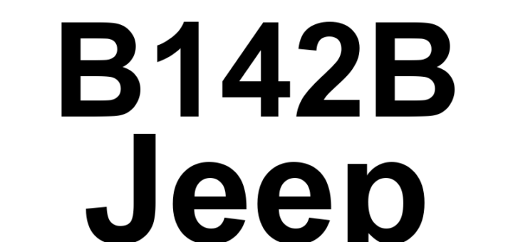 DTC B142B Jeep - Definição em inglês: VES Unit High Temperature Definição em Português: Unidade VES - Temperatura alta
