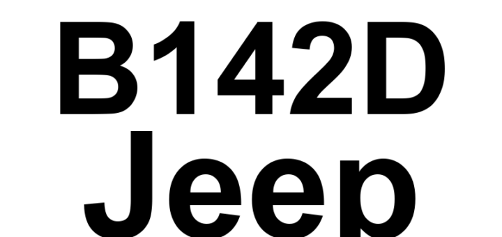 DTC B142D Jeep - Definição em inglês: AUDIO Antenna Not Connected Definição em Português: Antena de Áudio - Não Conectada