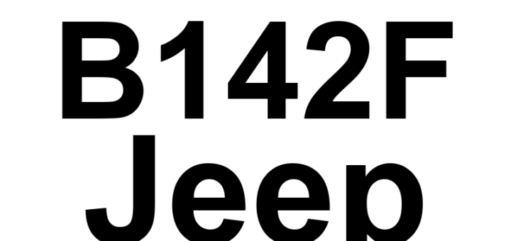DTC B142F Jeep - Definição em inglês: Satellite Radio Antenna Not Connected Definição em Português: Antena de Rádio via Satélite - Não Conectada
