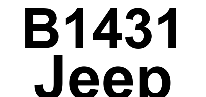 DTC B1431 Jeep - Definição em inglês: Bluetooth Antenna Internal Performance Definição em Português: Antena do Bluetooth - Desempenho Interno