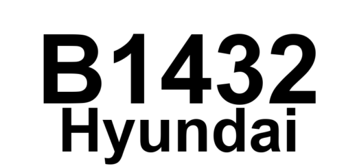 DTC B1432 Hyundai - Definição em inglês: Side Airbag Rear-Driver Resistance Circuit Short to Battery Definição em Português: Airbag Lateral Traseiro-Condutor - Curto no Circuito de Resistência para a Bateria