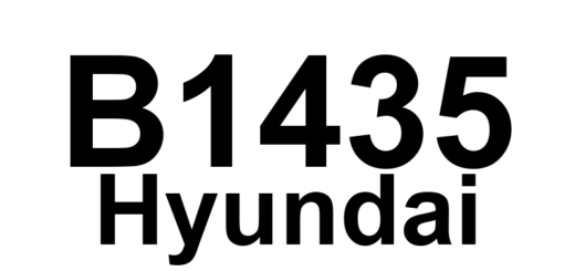 DTC B1435 Hyundai - Definição em inglês: Side Airbag Rear-Passenger Resistance Circuit Short to Ground Definição em Português: Airbag Lateral Traseiro-Passageiro - Curto no Circuito de Resistência para o Terra