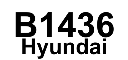 DTC B1436 Hyundai - Definição em inglês: Side Airbag Rear-Passenger Resistance Circuit Short to Battery Definição em Português: Circuito de Resistência do Airbag Lateral Traseiro-Passageiro - Curto para a Bateria