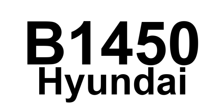 DTC B1450 Hyundai - Definição em inglês: Passenger Occupant Detecting System (PODS) Wrong ID Definição em Português: Sistema de Detecção de Ocupante do Passageiro (PODS) - ID Incorreto