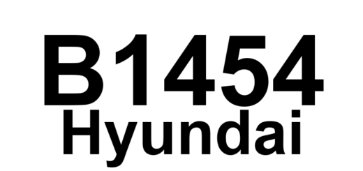DTC B1454 Hyundai - Definição em inglês: SIS (Side Impact Sensor) Rear-Passenger Circuit Short to Ground Definição em Português: Sensor de Impacto Lateral (SIS) - Curto-circuito à Terra (Traseiro - Passageiro)