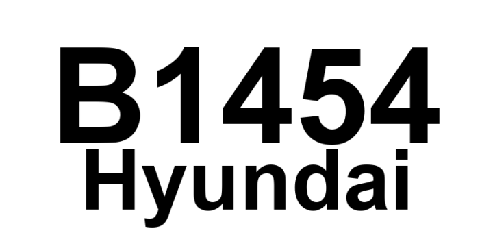 DTC B1454 Hyundai - Definição em inglês: SIS (Side Impact Sensor) Rear-Passenger Circuit Short to Ground Definição em Português: Sensor de Impacto Lateral (SIS) - Curto-circuito à Terra (Traseiro - Passageiro)