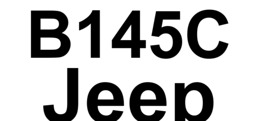DTC B145C Jeep - Definição em inglês: Front Left Audio Speaker Output Circuit Shorted Together Definição em Português: Circuito de saída do alto-falante frontal esquerdo - Curto-circuito detectado