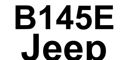 DTC B145E Jeep - Definição em inglês: Rear Left Audio Speaker Output Circuit Shorted Together Definição em Português: Saída do Alto-falante Traseiro Esquerdo - Circuito em Curto-circuito