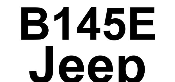 DTC B145E Jeep - Definição em inglês: Rear Left Audio Speaker Output Circuit Shorted Together Definição em Português: Saída do Alto-falante Traseiro Esquerdo - Circuito em Curto-circuito