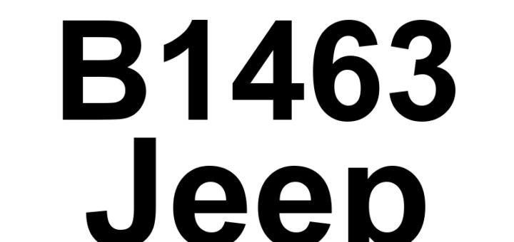 DTC B1463 Jeep - Definição em inglês: Channel 1 Audio Speaker Output Circuit Open Definição em Português: Saída do Alto-falante Canal 1 - Circuito Aberto