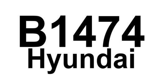 DTC B1474 Hyundai - Definição em inglês: Driver Curtain Airbag (CAB) Circuit Resistance Low Definição em Português: Circuito do Airbag Cortina do Motorista - Resistência Baixa