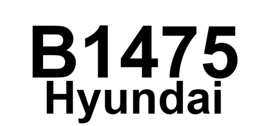 DTC B1475 Hyundai - Definição em inglês: Driver Curtain Airbag (CAB) Circuit Short To Ground Definição em Português: Circuito do Airbag de Cortina do Motorista - Curto para o Terra.