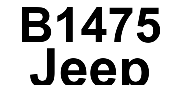 DTC B1475 Jeep - Definição em inglês: Channel 5 Audio Speaker Output Circuit Low Definição em Português: Circuito de Saída do Alto-Falante do Canal 5 - Baixa Tensão