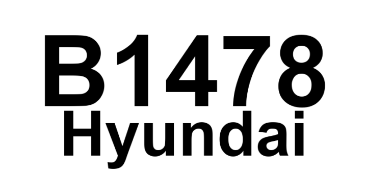 DTC B1478 Hyundai - Definição em inglês: Passenger Curtain Airbag (CAB) Circuit Resistance Low Definição em Português: Circuito do Airbag de Cortina do Passageiro - Resistência Baixa
