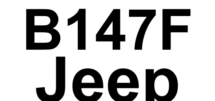 DTC B147F Jeep - Definição em inglês: Channel 7 Audio Speaker Output Circuit Low Definição em Português: Saída de Áudio do Canal 7 - Circuito com Baixa Voltagem