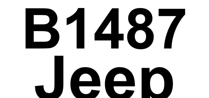 DTC B1487 Jeep - Definição em inglês: Channel 8 Audio Speaker Output - Circuit Shorted Together Definição em Português: Saída do Alto-falante do Canal 8 - Circuito em Curto-circuito