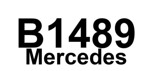 DTC B1489 Mercedes - Definição em inglês: HRA: Part E2m1 (Right headlamp range adjustment motor) has open or short to positive Definição em Português: Motor de ajuste do alcance do farol direito - Circuito aberto ou curto para positivo.