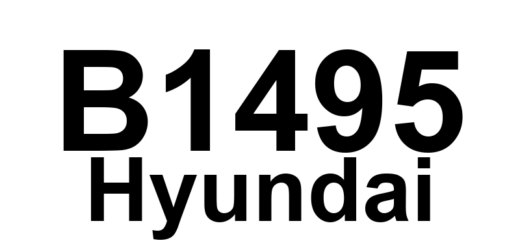 DTC B1495 Hyundai - Definição em inglês: BTS (Belt-Tension Sensor) Defect Definição em Português: Sensor de Tensão do Cinto (BTS) - Defeito