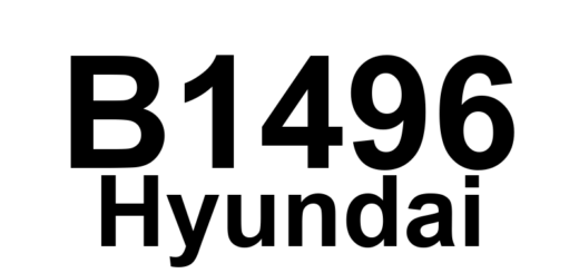 DTC B1496 Hyundai - Definição em inglês: PODS (Passenger Occupant Detecting System) Not calibrated Definição em Português: Sistema de Detecção de Ocupante do Passageiro (PODS) - Não calibrado