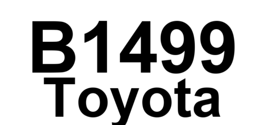 DTC B1499 Toyota - Definição em inglês: Multiplex Communication Circuit Definição em Português: Circuito de Comunicação Multiplex - Problema Detectado