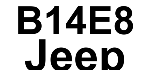 DTC B14E8 Jeep - Definição em inglês: Channel 3 Audio Right Continuity Definição em Português: Canal 3 Áudio Direito - Continuidade