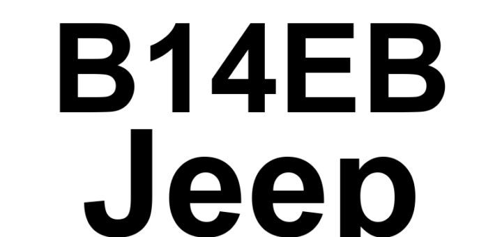 DTC B14EB Jeep - Definição em inglês: Channel 4 Audio Right Continuity Definição em Português: Canal de Áudio 4 Direito - Continuidade interrompida