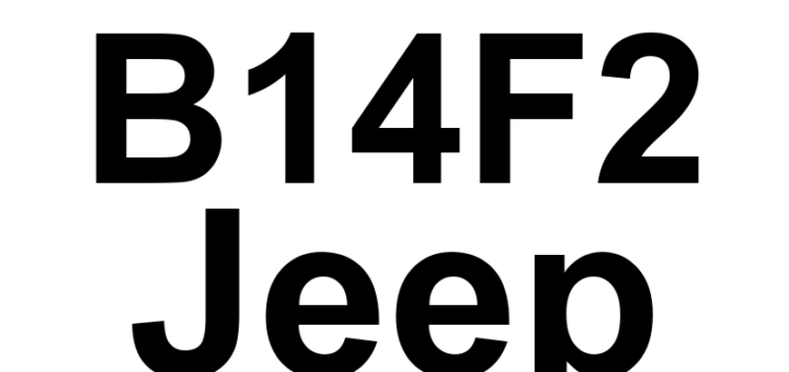 DTC B14F2 Jeep - Definição em inglês: Channel 7 Video Continuity Definição em Português: Canal 7 - Continuidade de Vídeo