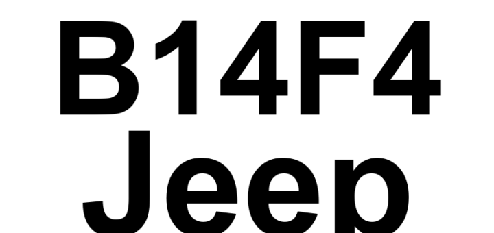 DTC B14F4 Jeep - Definição em inglês: Channel 7 Audio Right Continuity Definição em Português: Canal de Áudio 7 Direito - Continuidade