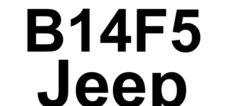 DTC B14F5 Jeep - Definição em inglês: Channel 8 Video Continuity Definição em Português: Canal 8 de Vídeo - Continuidade Interrompida.