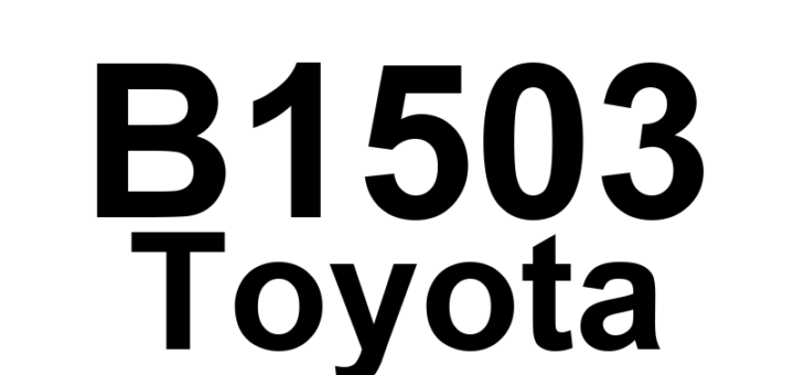 DTC B1503 Toyota - Definição em inglês: Exhaust Heat Management Warning Detected Definição em Português: Aviso de Gestão do Calor do Escape Detectado