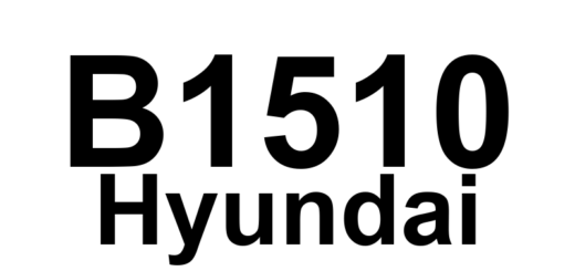 DTC B1510 Hyundai - Definição em inglês: AFLS switch/button fault Definição em Português: Botão/interruptor AFLS - Falha detectada