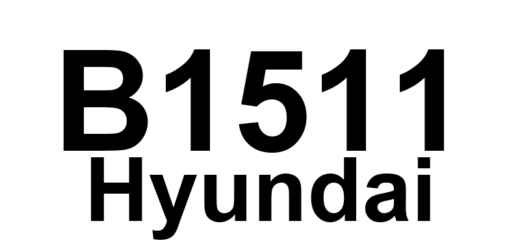 DTC B1511 Hyundai - Definição em inglês: Driver Belt Buckle Switch (BBS) Circuit Open Or Short To Power Definição em Português: Interruptor do Fecho do Cinto do Motorista - Circuito Aberto ou em Curto com a Alimentação de Energia