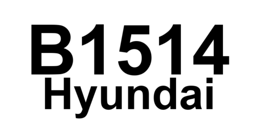 DTC B1514 Hyundai - Definição em inglês: Passenger Belt Buckle Switch (BBS) Circuit Short To Ground Definição em Português: Interruptor do Fecho do Cinto do Passageiro - Circuito em Curto com o Terra