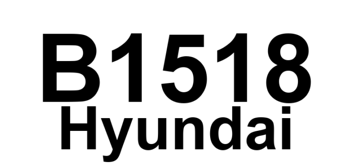 DTC B1518 Hyundai - Definição em inglês: Passenger Belt Buckle Switch (BBS) Changes Frequently Definição em Português: Interruptor do Fecho do Cinto do Passageiro - Mudanças Frequentes Detected