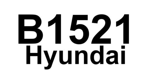 DTC B1521 Hyundai - Definição em inglês: Buckle Switch Driver Short or Short to Battery Definição em Português: Interruptor do Cinto do Motorista - Curto ou Curto para a Bateria