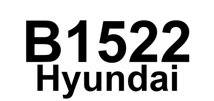 DTC B1522 Hyundai - Definição em inglês: Buckle Switch Driver Open or Short to Ground Definição em Português: Interruptor do Cinto de Segurança do Motorista - Circuito Aberto ou Curto para o Terra
