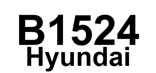 DTC B1524 Hyundai - Definição em inglês: Buckle Switch Passenger Open or Short to Ground Definição em Português: Interruptor do Cinto do Passageiro - Aberto ou Curto para o Terra.