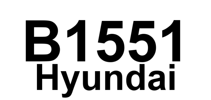 DTC B1551 Hyundai - Definição em inglês: Audio1 Switch Error Definição em Português: Erro no Interruptor do Áudio1