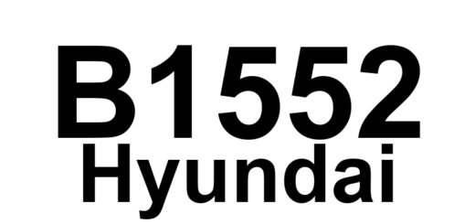 DTC B1552 Hyundai - Definição em inglês: Audio2 Switch Error Definição em Português: Erro no Interruptor do Áudio 2