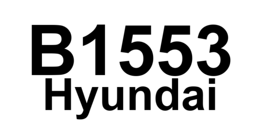 DTC B1553 Hyundai - Definição em inglês: Light Multifunction Switch Error Definição em Português: Interruptor Multifuncional de Luz - Erro Detectado